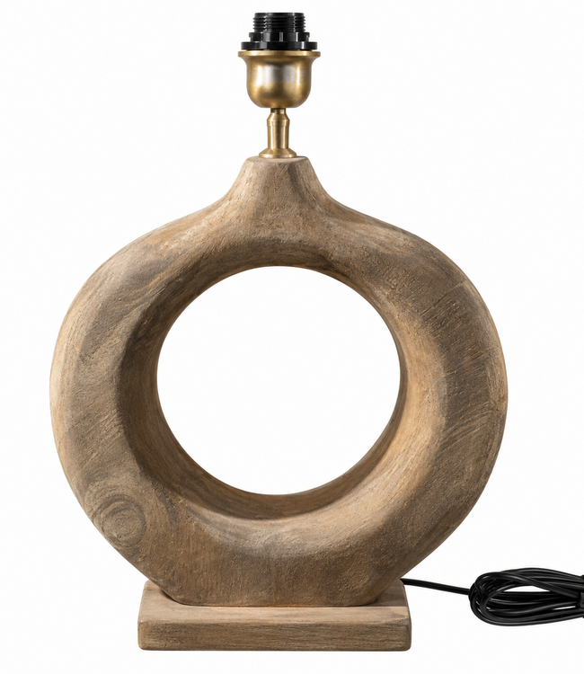 @ Houten lampvoet (257) per stuk- 38 x 12 x 42 cm (51 cm incl. fitting) - excl. kap