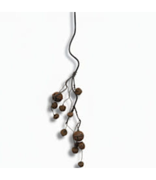 @ Tak met roestige bellen - kerstbeltak - M - ca. 50 cm