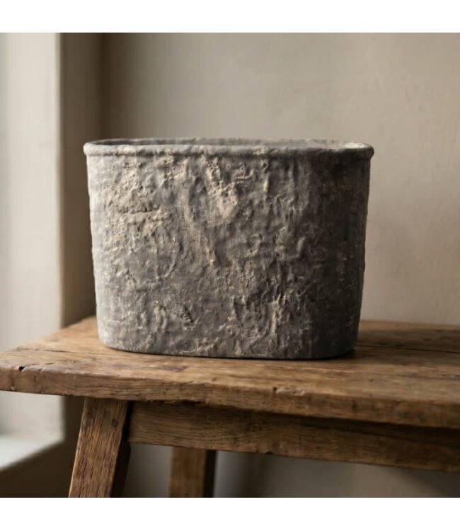 Vensterbankpot Harry M Grey - ca. 45 x 17 x 32 cm