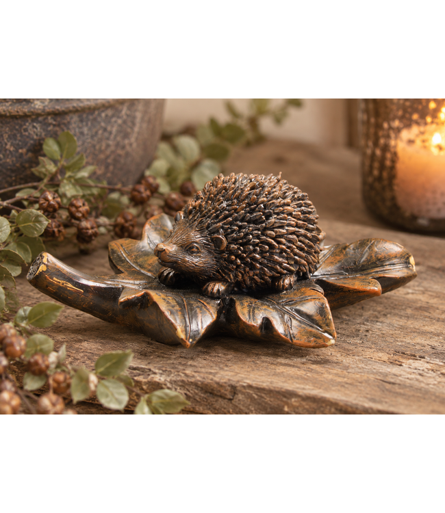 @ EGEL O/BLAD BRONZE-ANTIEK L10 CM - POLY
