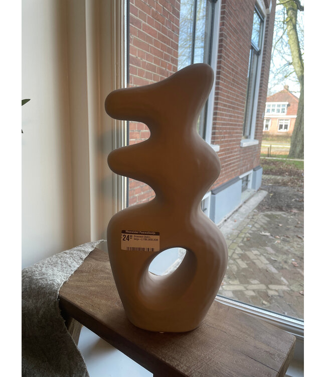 Countryfield @ Wordt niet verzonden - Ornament Clark L beige-L17B8,3H35,2CM