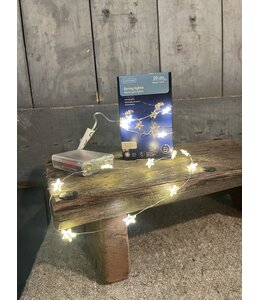 @ Lichtslinger sterretjes - 20 led lamp - 1 meter - warm licht