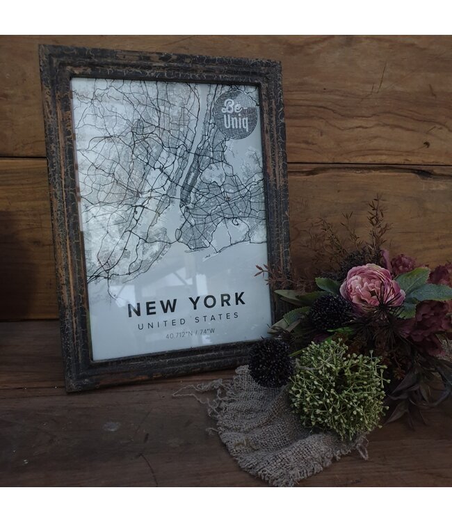 @ wordt niet verzonden - Fotolijst - grey finish - large - 35 x 26 x 2 cm (foto 21 x 30 cm)