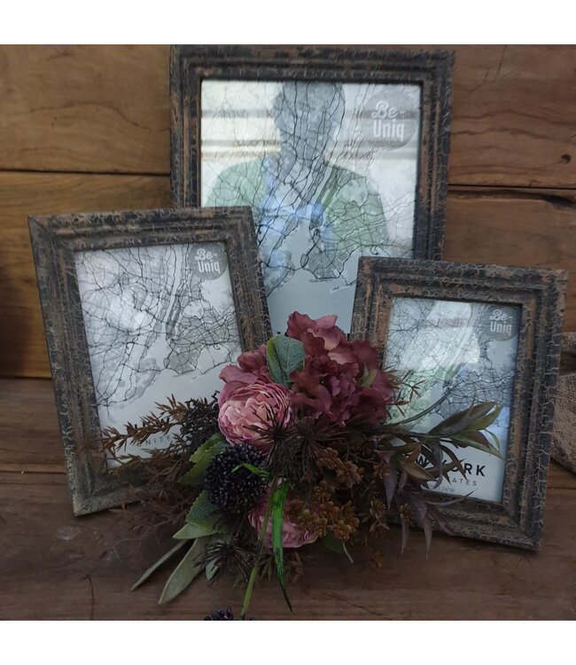 @ wordt niet verzonden - Fotolijst - grey finish - large - 35 x 26 x 2 cm (foto 21 x 30 cm)