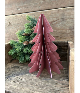 @ Kerstboom papier 23 cm lichtroze (13)
