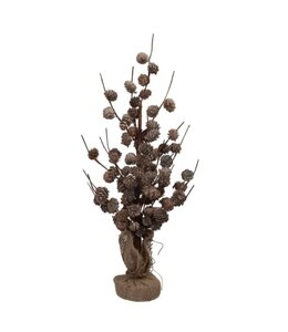 cone tree/standing white wash 22x52 cm