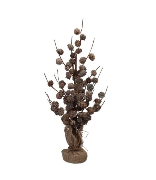 cone tree/standing white wash 22x52 cm