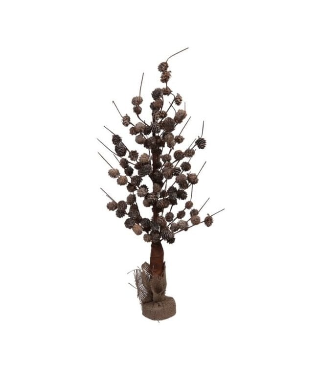 cone tree/standing white wash 22x67 cm