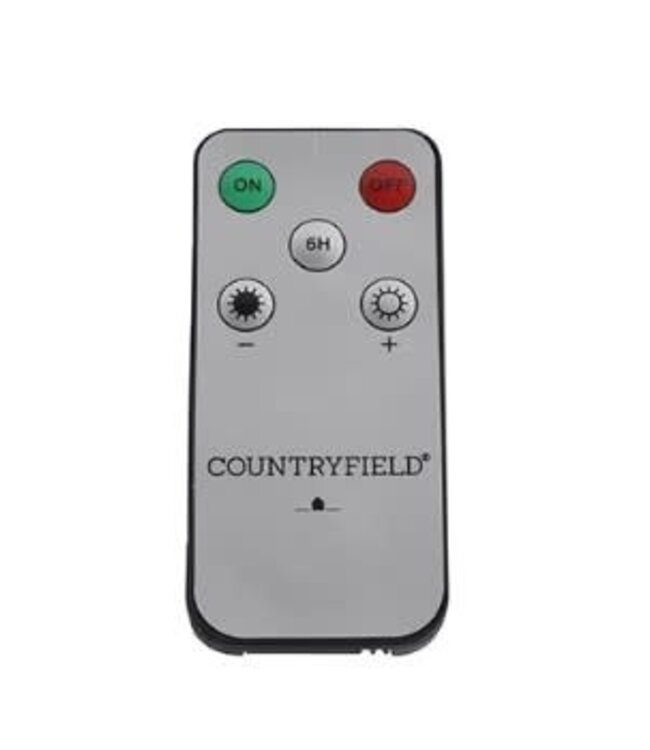 Countryfield @ Afstandsbediening v/kaarsen led Lyon zwart-L4B0,6H8,5CM