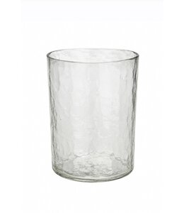 @ Cylinder - gehamerd glas - 16 x 20 cm