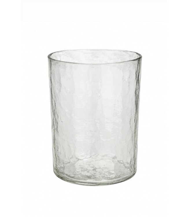 @ Cylinder - gehamerd glas - 16 x 20 cm