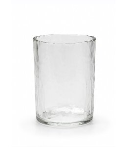 @ Cylinder - gehamerd glas - 8 x 11 cm