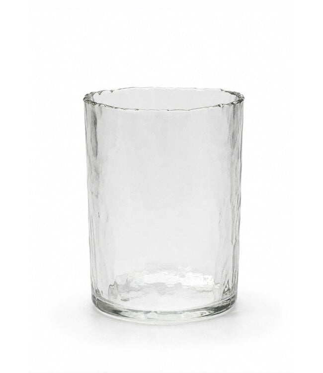 @ Cylinder - gehamerd glas - 8 x 11 cm