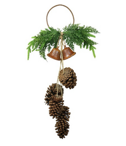 Countryfield Festoen kerstbel Theo roest-15x15x65CM