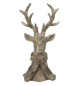 Countryfield Hert m/sjaal Percy L grijs-21x14x39,5CM