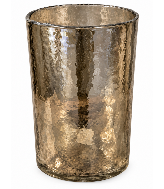 @ Cylinder - gehamerd - getint glas - 16 x 20 cm