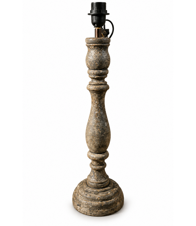 @ Houten lampvoet (310) - 16 x 16 x 50 cm (59 cm incl fitting)