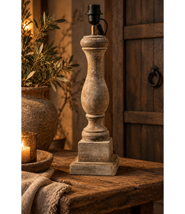 @ Houten lampvoet (311) - 13 x 13 x 41 cm (50 cm incl fitting)