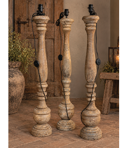 Mix - houten lampvoet - petstuk