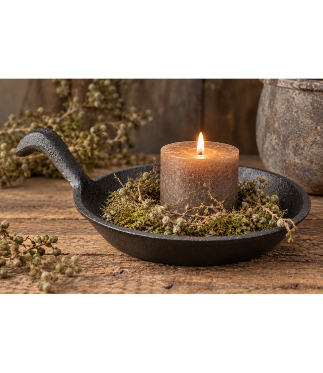 @ Kandelaar rond "Blaker" 12x15,8x5,5cm - excl. deco - per stuk