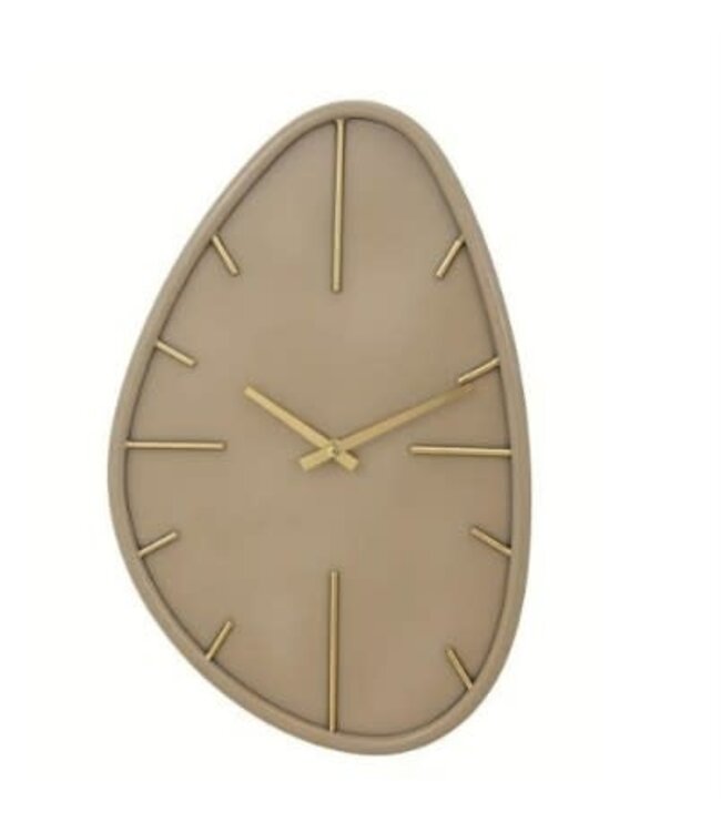Wandklok Evia organisch beige - 30x48x3,5cm