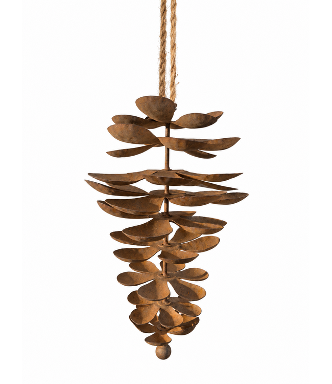 @ Dennenappel roest hanger - ca. 20 x 30 cm