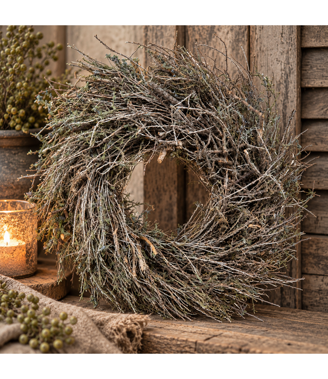 Krans grey herb twig 40 cm