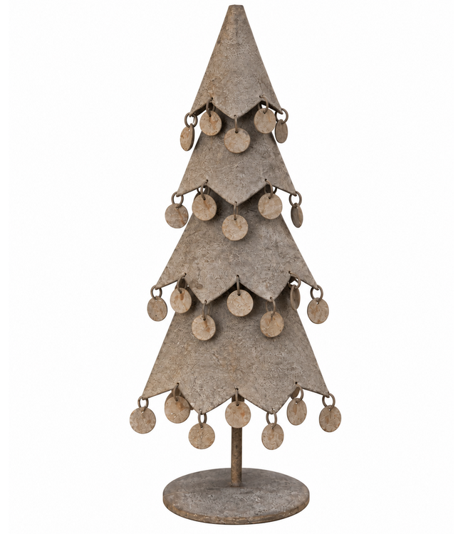 Countryfield Kerstboom - metaal - muntjes - ca, 46 cm