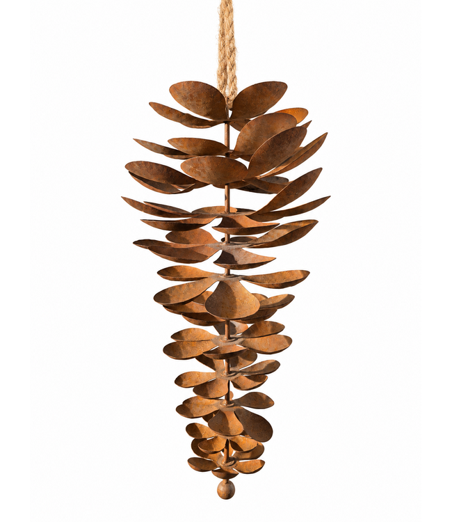 @ Dennenappel roest hanger - ca. 20 x 40 cm - excl. deco
