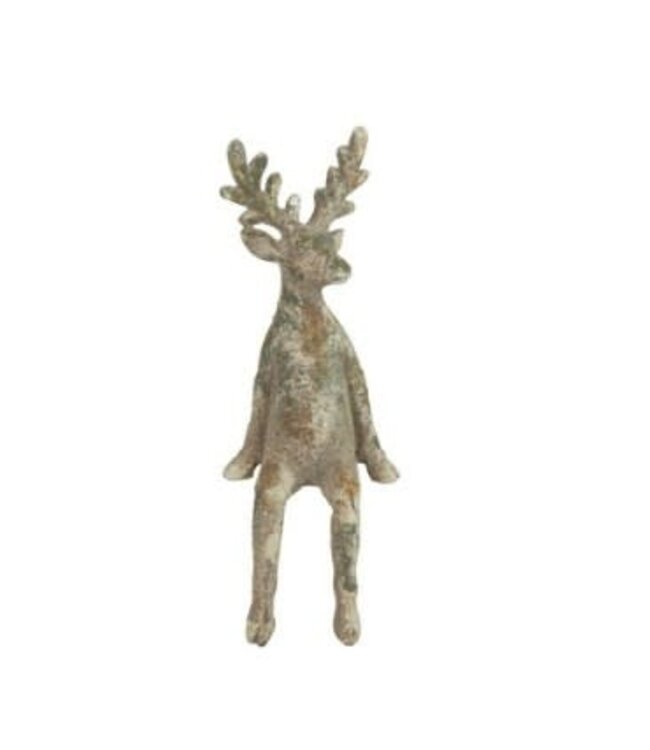 Countryfield Hert zittend Henno S grijs-9x9x23CM