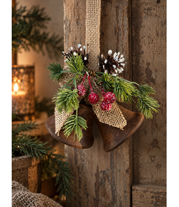 Kersthanger kerstbel Falk ro roest-L18B13H7CM