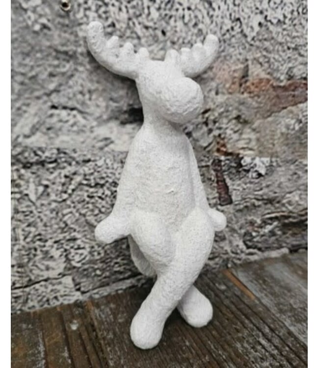 Pors eland aardewerk wit 8x15cm
