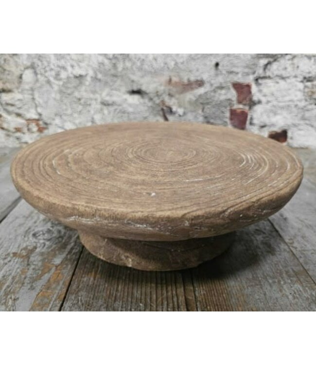 Pors taartplateau aardewerk 26x9cm