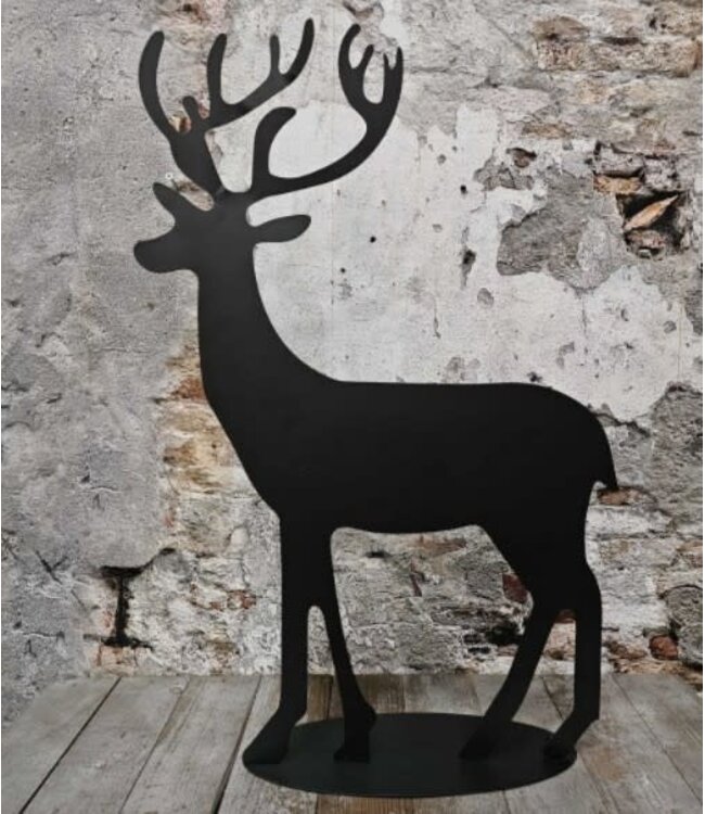 Metal hert staand 47x80cm