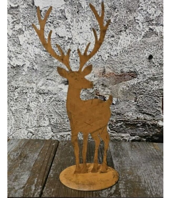 Sago hert metaal roest 25x10cm