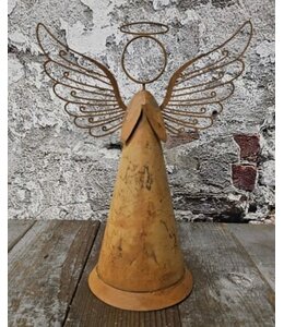 Sago engel metaal roest 26x19cm