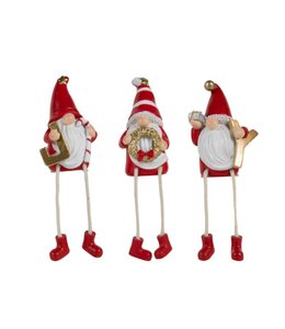 Kerstman joy deco 9,5cm 3 assortie - per stuk