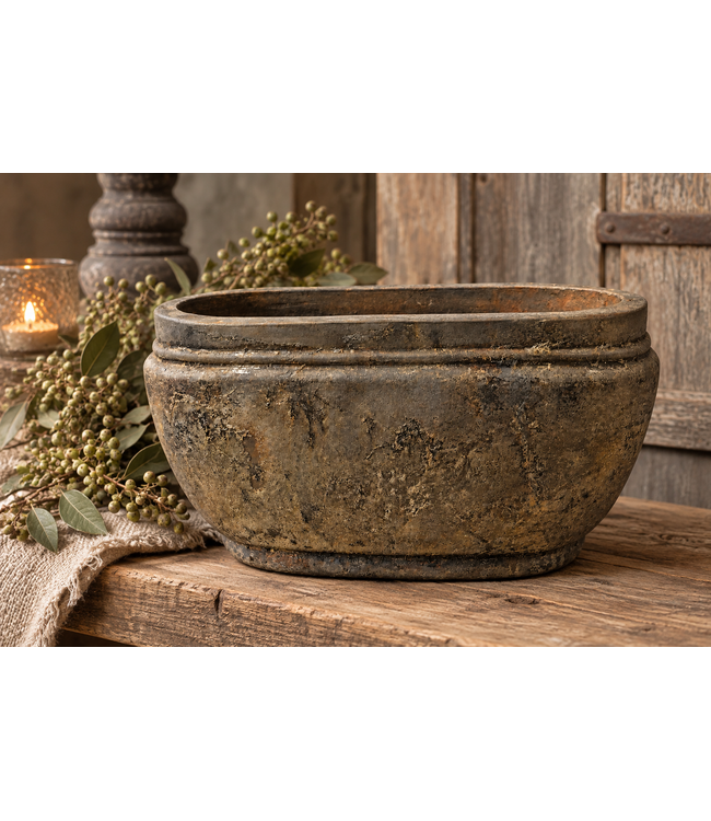 Aardewerk pot - ca 45 x 20 x 25 cm brown