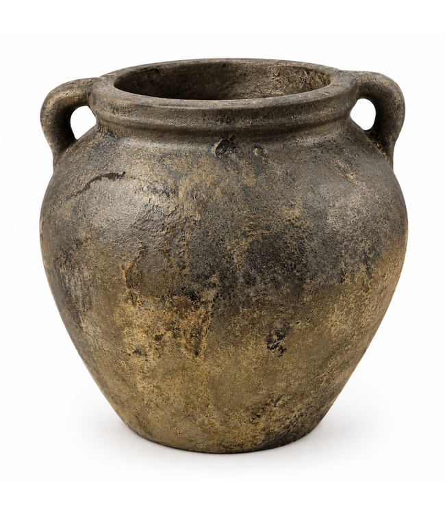 Aardewerk pot - ca 30 x 30 x 31 cm brown
