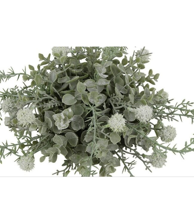 Countryfield @ Deco halve bol Echinops/Eucalyptus L l.groen-30x30x15CM