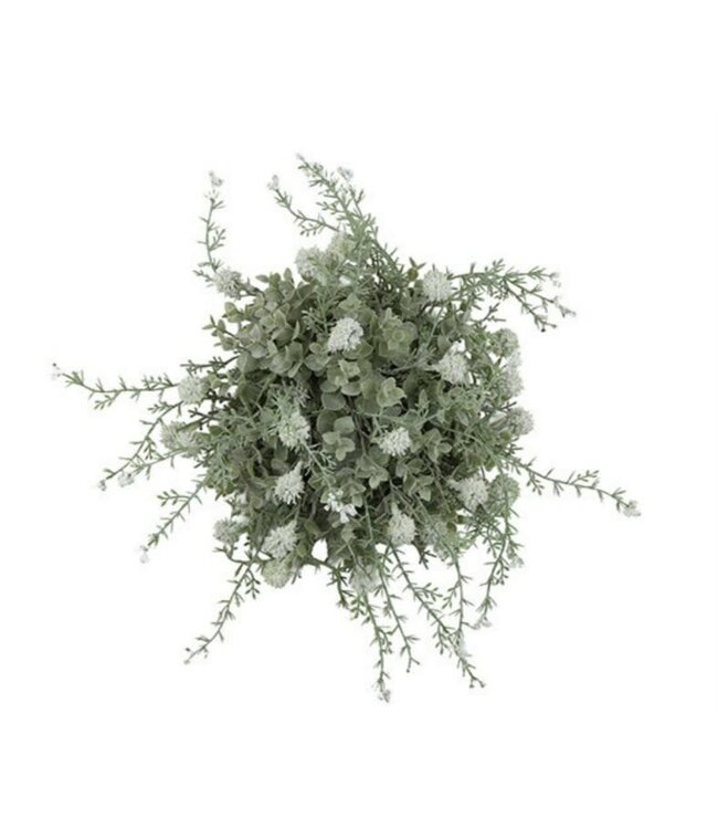 Countryfield @ Deco halve bol Echinops/Eucalyptus XL l.groen-38x38x20CM