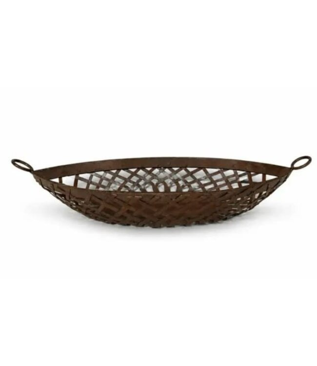 Metalen mandje ovaal -  excl. deco