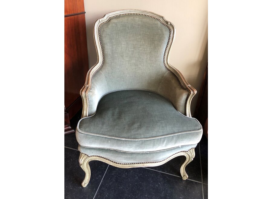 Gepolychromeerde bergère - Louis XV stijl