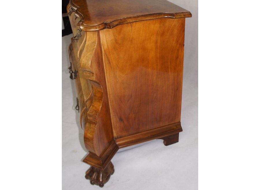 Beautiful chest of drawers in root wood - the Netherlands - Mid 20 ° Century