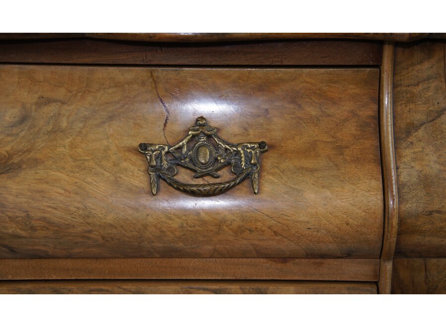 Beautiful chest of drawers in root wood - the Netherlands - Mid 20 ° Century