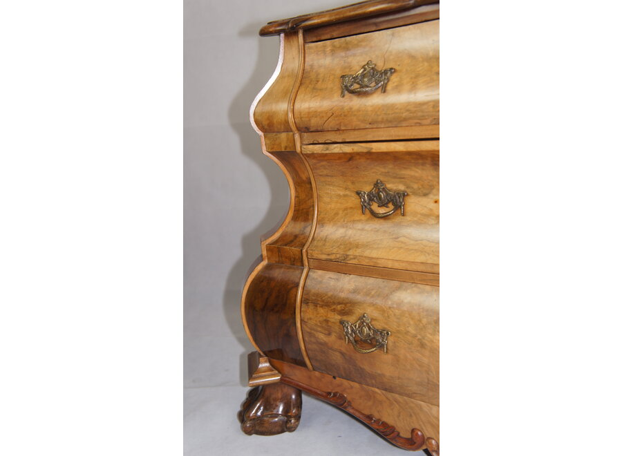 Beautiful chest of drawers in root wood - the Netherlands - Mid 20 ° Century
