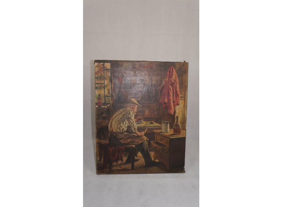 Oil painting on canvas - signed