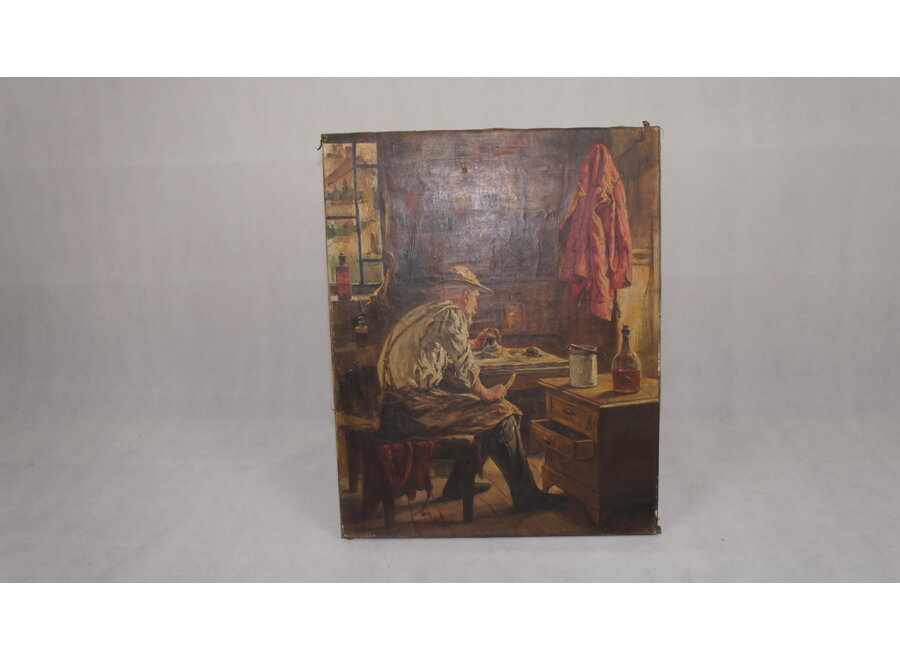 Oil painting on canvas - signed