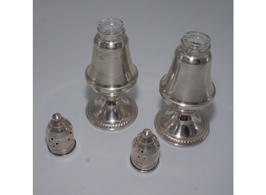 Peper- en zoutstel - sterling zilver - Duchin
