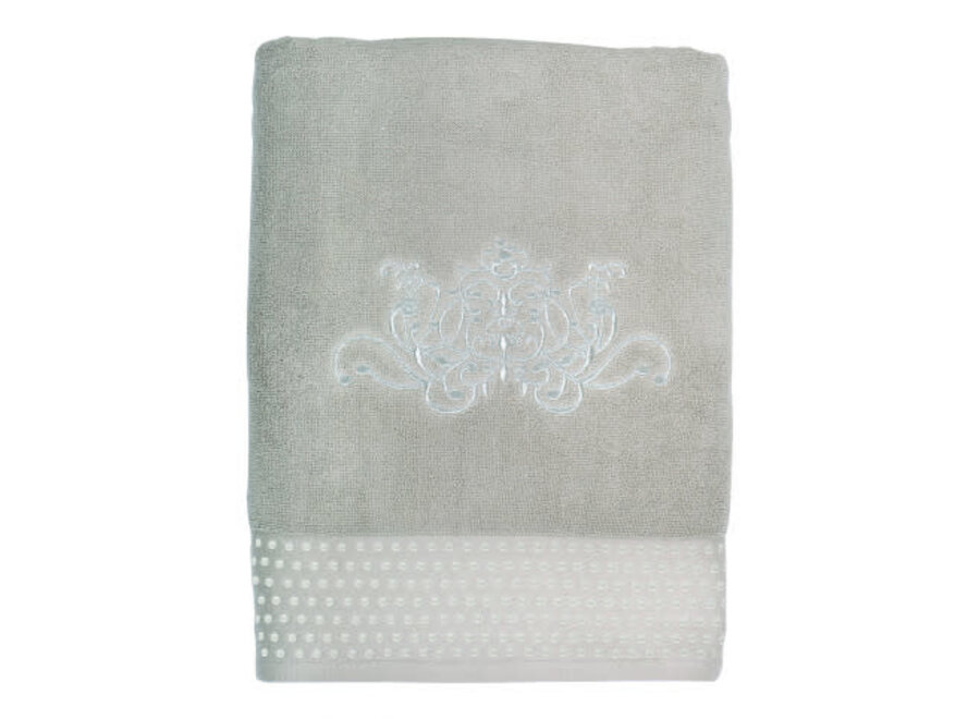 "Mathilde M" badhanddoek Arabesque - Linnenkleur - 70 x 140 cm